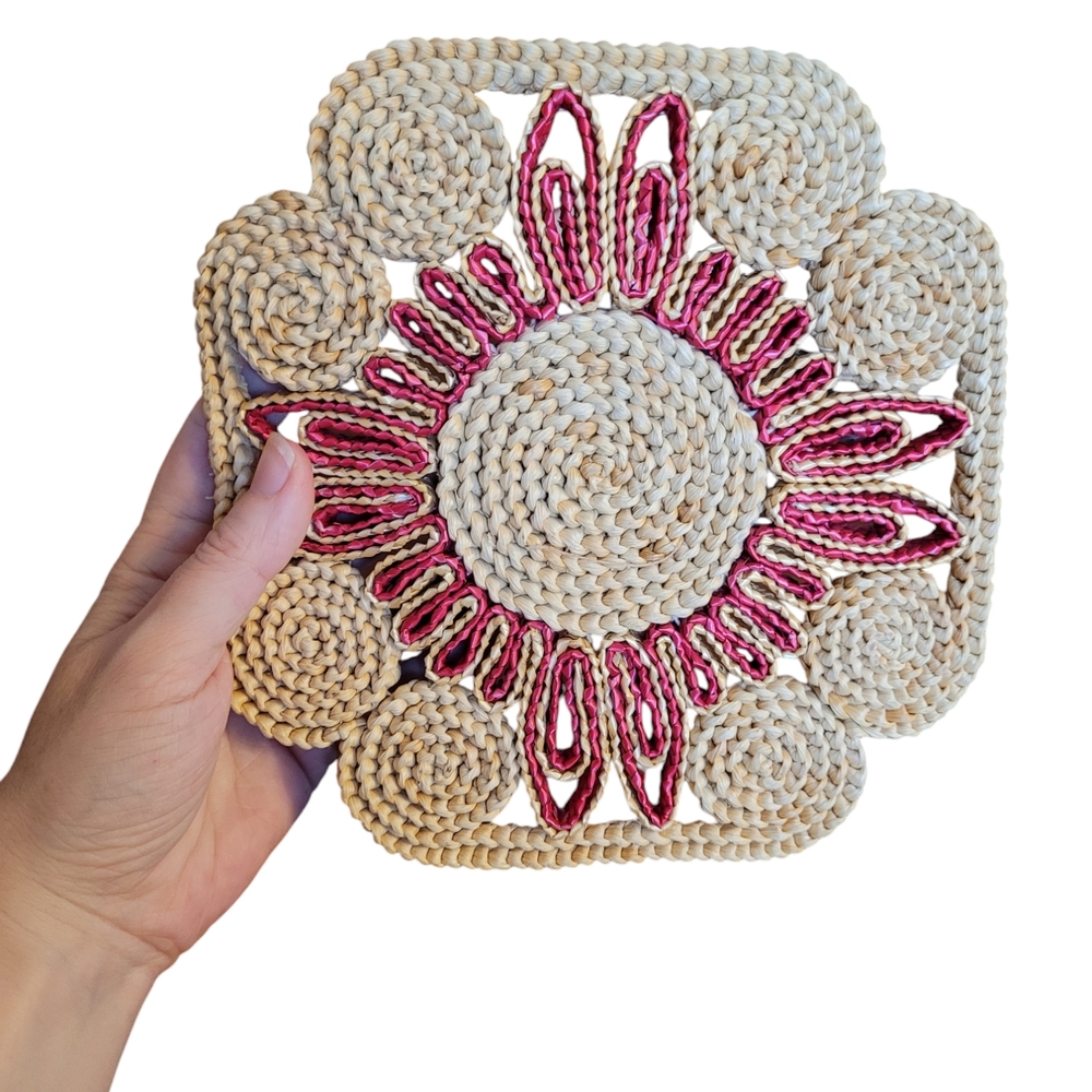 70's style Trivet/ Hot Pad/ Pot Holder/ Coaster